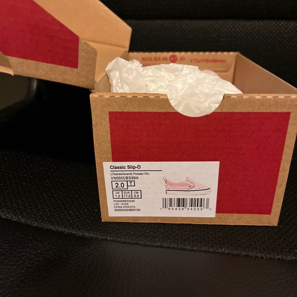 Toddler vans size 2 brand new with box!